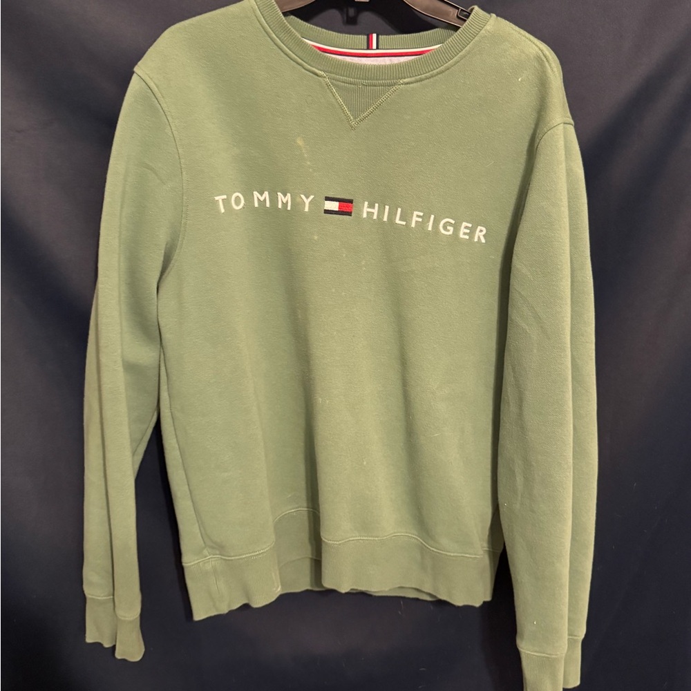 Tommy Hilfiger Green Crewneck Sweater